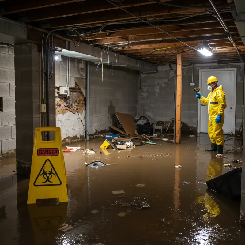 Flooded Basement Electrical Hazard in Richwood, NJ Property